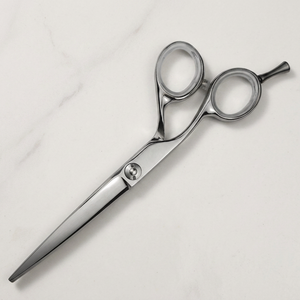 Ciseaux de coiffure professionnels en acier inoxydable, lame tranchante, pour droitiers, manche long, finition miroir, pour salon de coiffure - Product Image 1