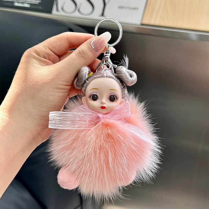 2 Llaveros De Peluche Kawaii - Adornos Para Bolso, Llaves O Mochila, Diseño Bonito Para Mujeres Y Niñas