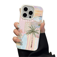 Nouvelle coque de téléphone portable en TPU imperméable et antichoc avec support pour 16/15/17/Air 18 Pro Max