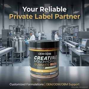 OEM ODM Private Label <b>Creatine</b> Monohydrate Gummies 5g High Potency Jar Packing Sugar Free Vegan Muscle Growth Gummy Vitamins - Product Image 2