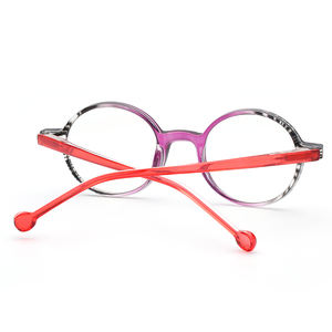 高品質スタイルリーダー女性アンチブルーライトスモールレトロPCデザイナー多焦点老眼鏡 - Product Image 5