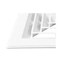 Diffuseur de plafond carré en aluminium pour système CVC, à économie d'énergie, flexible, pour ventilation et retour d'air, prix usine
