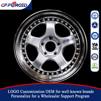 Jantes forgées 2 pièces 18 19 20 pouces 5x114.3, jantes forgées personnalisées pour Nissan 370Z 350Z Infiniti G37, jantes argentées à 5 branches à déport profond