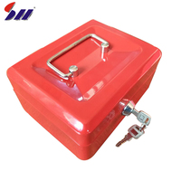 Coffret de sécurité miniature en métal verrouillable avec code, mignon, pour argent liquide, 150*118*80 mm