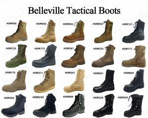 Gr, 2025 phong cách mới belleville chiến đấu khởi động bán lẻ có sẵn nước-replent Nylon vải đen + màu đỏ khởi động chiến thuật hsm056 - Product Image 5