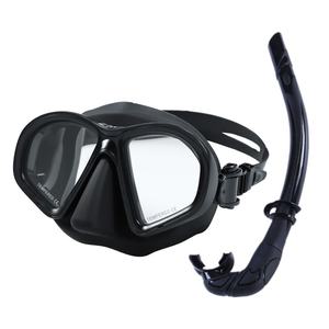 Juego de máscara de esnórquel y gafas de buceo gratis con logotipo personalizado, lente templada, función antiniebla, resistente al agua para buceo - Product Image 1