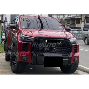 กระจังหน้ารถยนต์แบบ LED สำหรับรถแข่ง ชุดแต่งกระจังหน้า สำหรับ Toyota Hilux Toyota REVO 2021+ ชุดแต่ง - Product Image 3