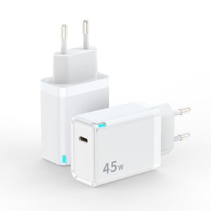 Cargador de Pared CE V0 de 45W GaN USB C <span class=keywords><strong>PD3</strong></span>.<span class=keywords><strong>0</strong></span> PPS, Rápido y Compacto, con Enchufe para EE. UU., UE y Reino Unido, para las Necesidades Diarias de Alimentación de Dispositivos - Product Image 4