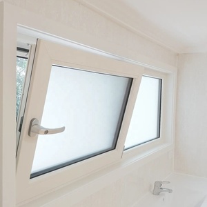 Mỹ phong cách nghiêng vào trong mở Trắng <span class=keywords><strong>uPVC</strong></span> cửa sổ tùy chỉnh lớn xem Vinyl đôi kính cửa sổ nghiêng và biến cửa sổ PVC - Product Image 1