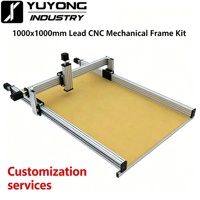 Kit de cadre mécanique CNC 1000x1000mm avec 4 moteurs NEMA23 / 4 axes / 2,45 N.m pour routeur / graveur