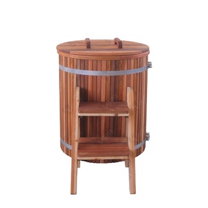 Vapasauna NUEVO Bañera <span class=keywords><strong>de</strong></span> Hielo <span class=keywords><strong>Redonda</strong></span> <span class=keywords><strong>de</strong></span> <span class=keywords><strong>Madera</strong></span> para 1-2 Personas con Mantenimiento <span class=keywords><strong>de</strong></span> Temperatura para Recuperación Física, Barril <span class=keywords><strong>de</strong></span> Inmersión Fría - Product Image 1