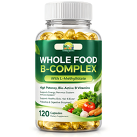 OEM 100% végétalien et à base de plantes, complexe de vitamines B en gélules molles, soutient l'énergie, le métabolisme et le bien-être général