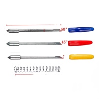 Lames de découpeuse de vinyle à 30/45/60 degrés pour découpeuse de vinyle Graphtec CB09, poignée de traceur