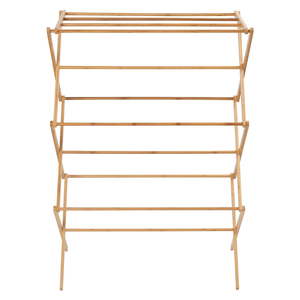High Quality TiFoldable Eco-Friendly Bamboo <b>Laundry</b> Drying Rack for Bathroom Indoor Outdoor Use - Product Image 5