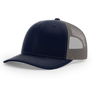 Customized Richardson 112 Snapback Trucker Hat Custom Leather Patch Mesh Trucker Hat - Product Image 3
