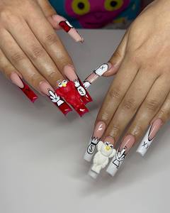 Vente en gros Nouveau breloques en résine 3D Kawaii tendance Décorations d'ongles Kawaii Cartoon Nail Art DIY Manucure Design Accessoire Decos - Product Image 6