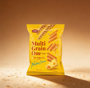 Multi Grain One Chips Nacho Cheese Flavor Whole Grain Crunchy Creamy Nacho Seasoning Sweet Salty Balance <b>Snack</b> OEM - Product Image 2