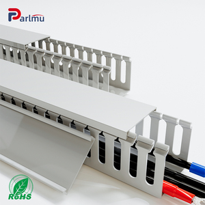 Venta Directa de Fábrica, Canaletas de Cableado de <span class=keywords><strong>PVC</strong></span> Ranuradas Ignífugas de Alta Calidad, Ductos de Cable de <span class=keywords><strong>PVC</strong></span> - Product Image 1