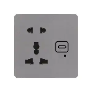 Factory Price Fire Resistant 5 Pin Universal Usb Socket Electrical Plugs And Sockets