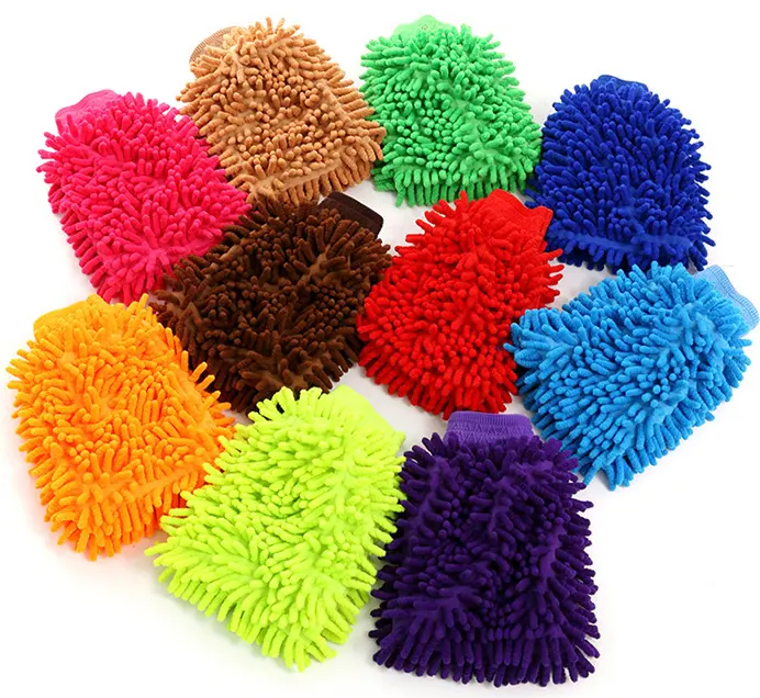 Microfiber Schoonmaak Chenille Handschoen Microfiber Chenille Auto Schoonmaak Handschoen Carwash Handschoen