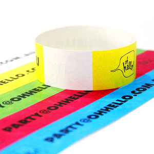 Evento Tyvek ID Wristband monouso prodotto promozionale per le occasioni speciali braccialetto di carta - Product Image 5