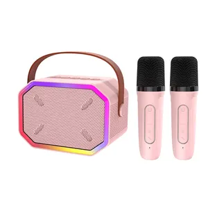 Professional Wireless Microphone Bt Speaker Handheld Karaoke Kids With Mic Music Player Singing Recorder Bar Mini KTV Booth