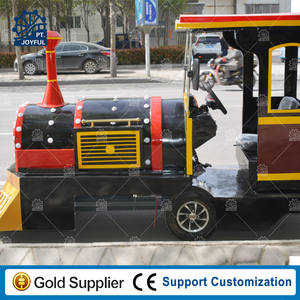 รถไฟไฟฟ้าวัสดุเหล็กดีไซน์สำหรับใช้กับระบบรถไฟแบบไม่มีรางของห้างสรรพสินค้าเพื่อความสะดวก - Product Image 4