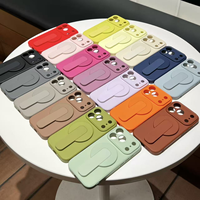Coques de téléphone portable 2-en-1 en silicone Leyi en gros avec support, étui de protection premium pour filles pour iPhone 17 Pro Max 16 15 14