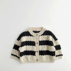 Cardigan à Fermeture éclair Pour Enfants - Pull Rayé Automne-hiver - Coton Doux - Style école Décontracté - 13