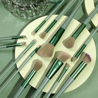 Juego de 13 Brochas de Maquillaje al por Mayor de Fábrica, Brochas Profesionales para Sombras de Ojos con Bolsa de Almacenamiento