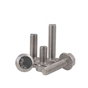 Hardware Fasteners Plain Hex <b>Flange</b> <b>Bolts</b> DIN6921 Stainless Steel 8mm 10mm 12mm 14mm 16mm - Product Image 3