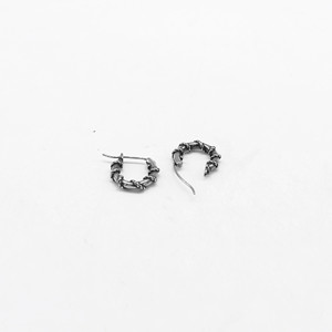 Pendientes de aro yunique de acero inoxidable con diseño de cadena geométrica, joyería de moda para fiestas - Product Image 3