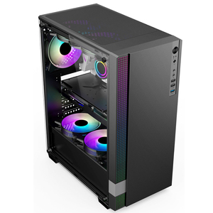 เคสคอมพิวเตอร์ AntarcChill Black Matx แบบ Full Tower สำหรับ Mini PC  อะคริลิคใส  เคส <span class=keywords><strong>Segotep</strong></span> สำหรับเกมมิ่งพีซี - Product Image 2