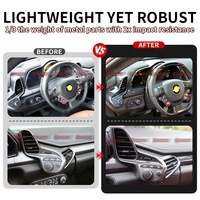 Salida de Aire Acondicionado para Auto, Estilo OEM, Fibra de Carbono Seca de la Mejor Calidad, para Kit Interior de Ferrari 458