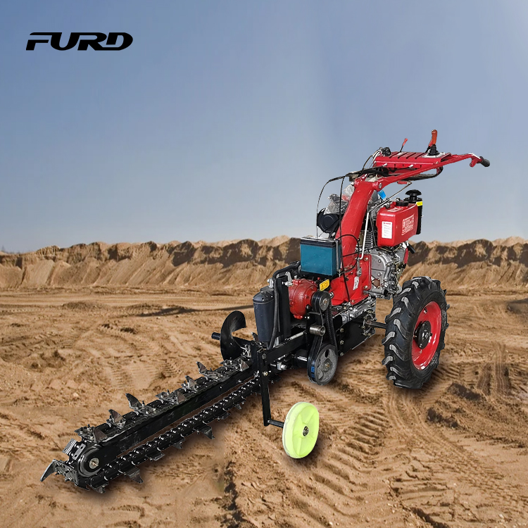 Удобная и гибкая самоходная траншекопальная машина