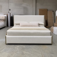 Lit Hugo de luxe en bois massif, lit king-size ou queen-size, hôtel, villa, vente en gros sur mesure