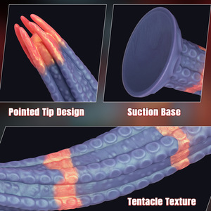Scarletsin D-7-3 Flüssigsilikon <span class=keywords><strong>Anal</strong></span>-Dildos Weiche G-Punkt-Spielzeuge für Männer und Frauen Tentakel-Fantasy Analsex-Spielzeuge Größe L - Product Image 3