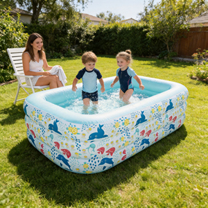 Medico <span class=keywords><strong>delfino</strong></span> famiglia Full size Lounge Pool per bambini giardino eco-friendly pvc all'aperto gonfiabile <span class=keywords><strong>piscina</strong></span> per bambini - Product Image 4