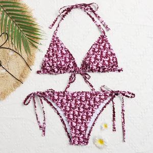 Trajes de Baño de Diseño Personalizados con Letras de Marca, Bikini de Dos Piezas, Ropa de Playa Sexy de Dos Piezas - Product Image 3