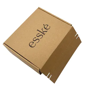 Lower MOQ Custom Natural Brown Corrugated Self Sealing Mailer Box Gift Packaging Mailing Moving Shipping Boxes