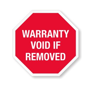 garanzia stampata personalizzata NON ACCETTARE SE IL SIGILLO È ROTTO O RIMOSSO VOID etichette adesive - Product Image 4