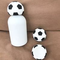 Bouchon de bouteille d'eau en silicone PAISEN pour ballon de football, accessoire sportif cool, couvercle en silicone sur le thème du football pour bouteille d'eau