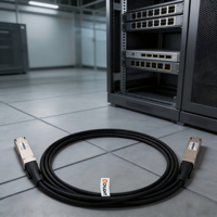 Kabel Tembaga Aktif 1.6T OSFP224 InfiniBand XDR ACC Finned Top 1m untuk Pusat Data AI
