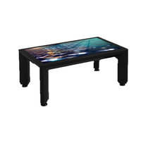 Table de café à écran tactile capacitif multi-touch de 43 pouces, nouvelle table de réunion électronique intelligente avec fonction de charge sans fil