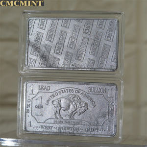 出售旧硬币1盎司。999铅水牛棒，带塑料盒包装 - Product Image 6