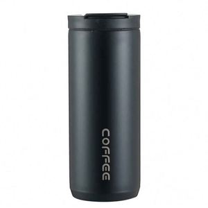 CORPGE Stainless Steel Vacuum Tumbler Double Wall Insulated Travel Mug Black Minimalist Design With Lid - Product Image 1
