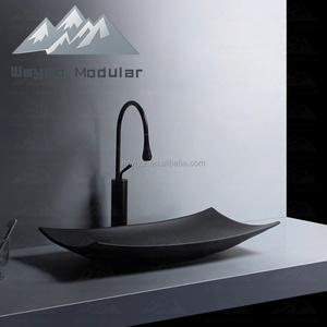 Lavabo <span class=keywords><strong>de</strong></span> Cerámica Curvo <span class=keywords><strong>de</strong></span> Diseño Creativo Wayon para Baño, para Interiores <span class=keywords><strong>de</strong></span> Lujo - Product Image 2