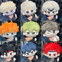 Achat en gros de jouets en peluche Anime, design personnalisé, poupées en coton doux, personnages de jeu Kawaii, décoration de chambre, vente en gros