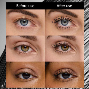 Mascara à cils en tube carré à marque privée, tête de brosse en silicone 5D, imperméable, longue tenue, épaississant, recourbant, volumisant, allongeant - Product Image 3
