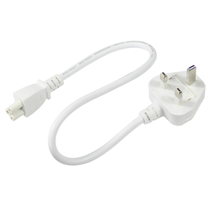 สายไฟ BS 1363 ถึง IEC C5 สีขาว 13A PVC สำหรับใช้กับเครื่องใช้ไฟฟ้าภายในบ้าน - Product Image 2